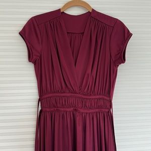 vintage 70s wine color maxi dress. great condition.
